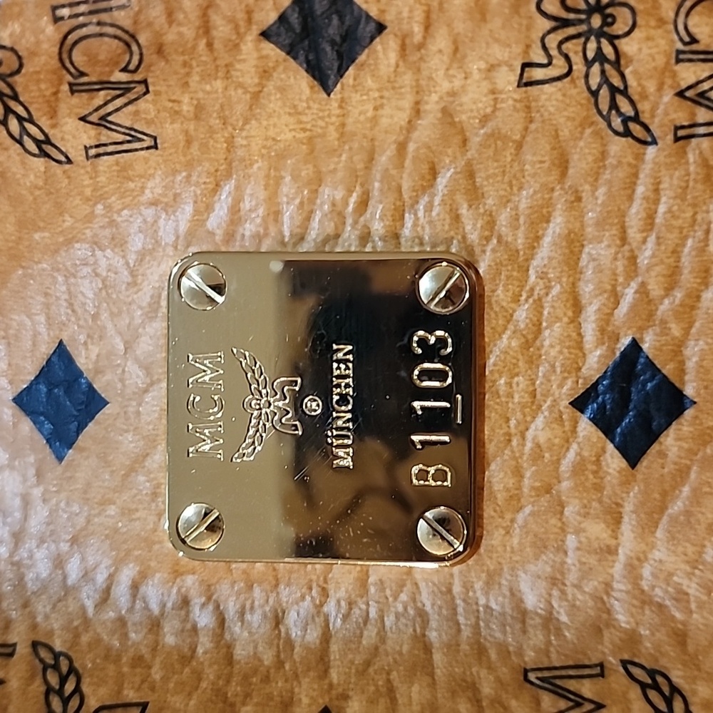 MCM Tan Leather Tote Bag - Picture 5 of 14